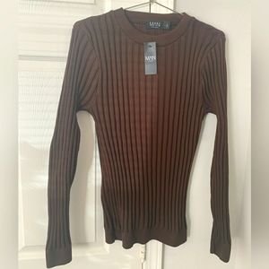 boohoo MAN Ribbed Sweater - L